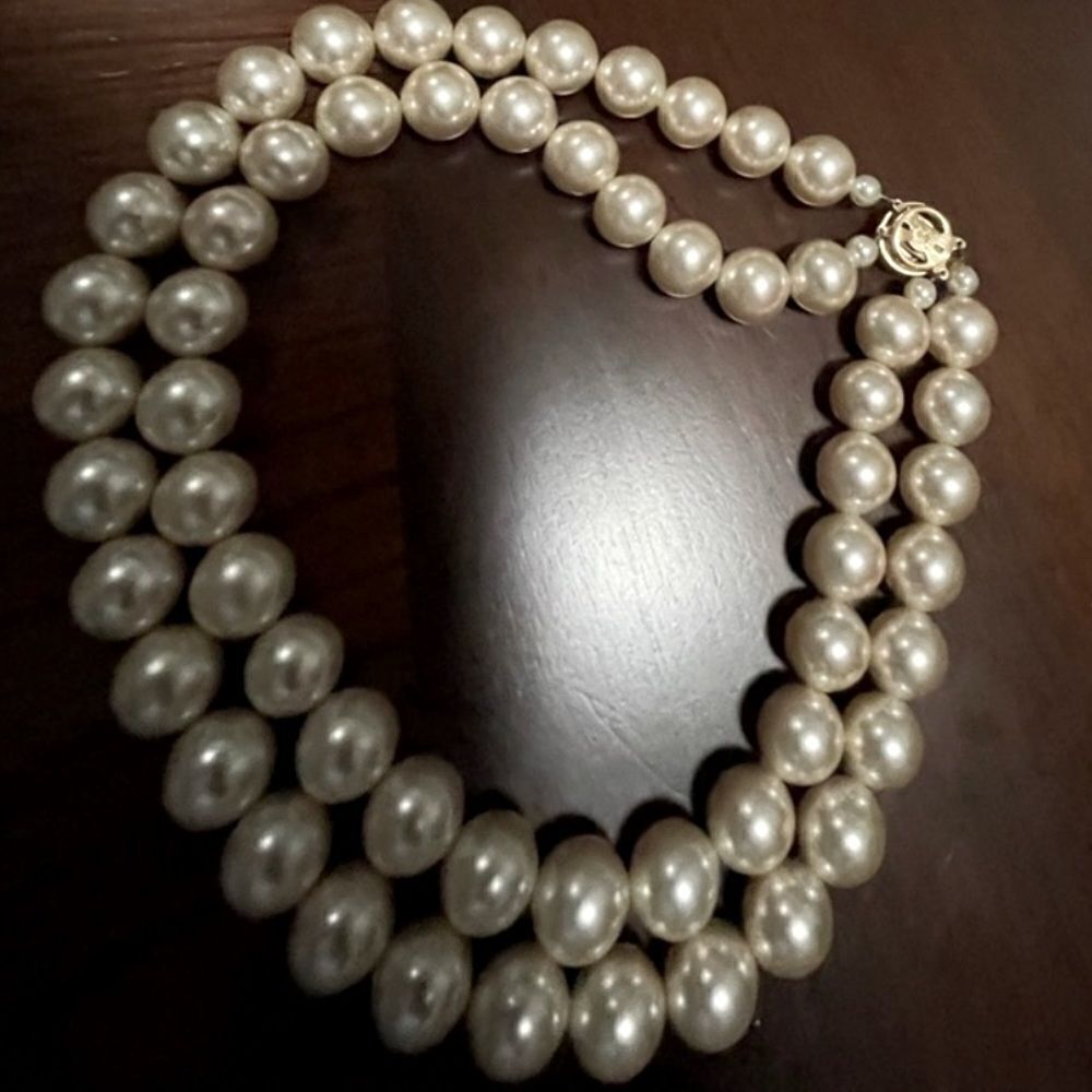 Pearl Double Strand necklace - Picture 2 of 6